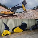 Integrated Rock Boom Excavator Rock Arm With Ripper 100mm Thickness