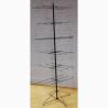 Buy cheap 24 Pegs Spinner Rotatable Metal Floor Display Stands In Supermarket from wholesalers