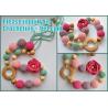 Buy cheap Baby sling necklace, baby bracelet, crochet bracelet, teething bracelet, crochet long funky beaded necklace from wholesalers