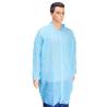 Buy cheap Sky Blue Lab Coats for Adults PPE Spp SMS 45GSM Splash-Proof Painting with Mao Collar from wholesalers