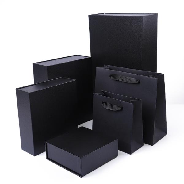 Buy cheap Wholesale manufacturing high quality Magnetic Gift Box Packaging Custom logo luxury Eco Friendly Cardboard Paper Black Magnetic Jewelry Box from wholesalers