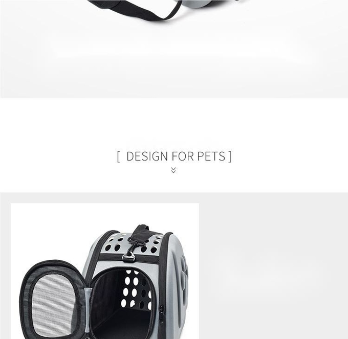 Stylish Cross-Body Breathable Foldable Outdoor Carrying Bag Portable Pet Car Bag
