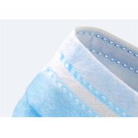 Buy cheap Three Player Anti Pollution Face Mask , Civil Blue Disposable Face Mask product