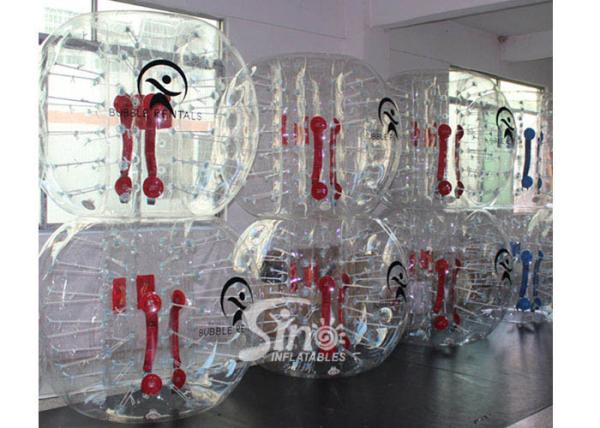 Buy cheap Kids N adults transparent outdoor inflatable bumper ball made of PVC or TPU lead free material from wholesalers