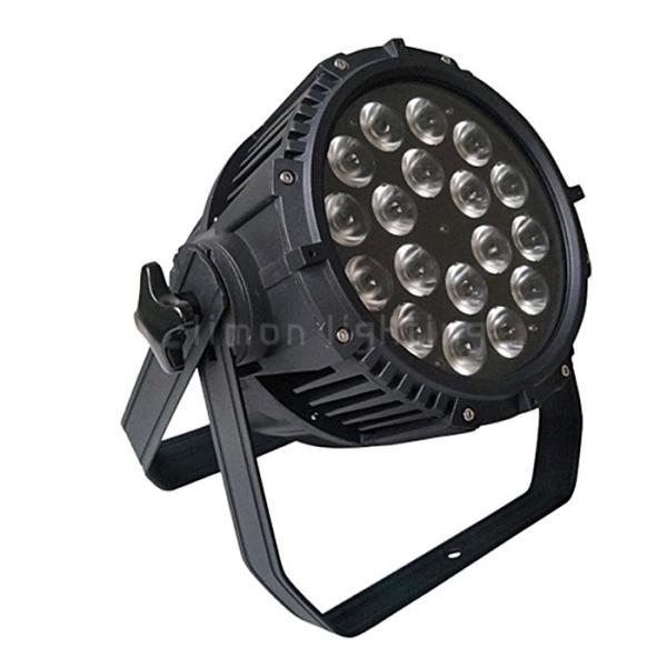 Buy cheap Factory Direct Price Die-cast Aluminum Outdoor 18pcs 18w RGBWAUV 6in1 IP65 LED Par Light from wholesalers