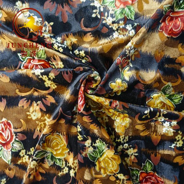 Buy cheap Factory Direct Custom Design Digital Print Burnout Silk Velvet Fabric from wholesalers