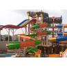 Buy cheap Mix Color Outside Fiberglass Custom Water Slides With One Year Wanranty from wholesalers