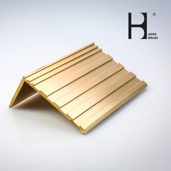 Buy cheap Copper Alloy Brass L Profile For Stair Trim Decoration Fitment from wholesalers