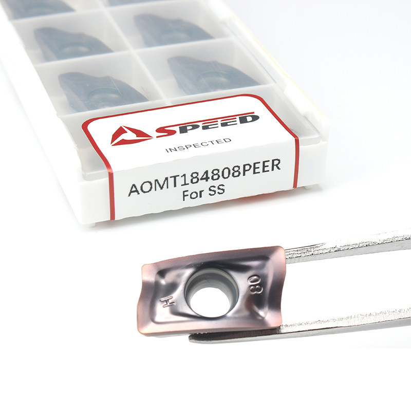 Aomt123608 Peer Aomt184808 High Precision Carbide Milling Tools Milling Cutter Inserts