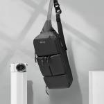 Anti Theft Water Resistant Mens Vest Chest Sling Bags 0.44kg