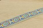 Clothing Decorative Woven Tapes Jacquard Webbing 40mm Width Polyester Material