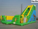 Green forest with animas inflatable slide combo (CYFC-05)