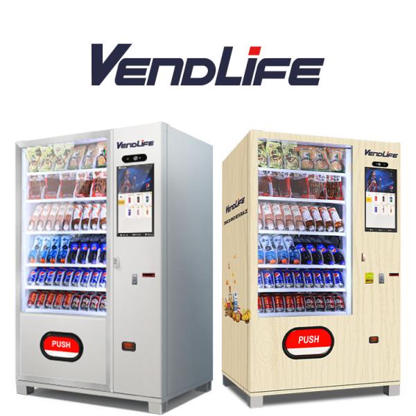 Buy cheap Coin&bill Operated Outdoor Snack Drink Combo Vending Automatic Noodles Refrigerated Vendlife Vending Machine from wholesalers