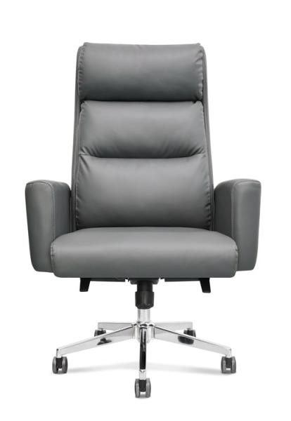PU Leather Adjustable High-Back Office Chair Home Executive Armrest Swivel Chair