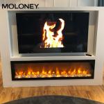 2000mm 80 Inch Wall Mounted Fireplace Insert Plug In The Socket
