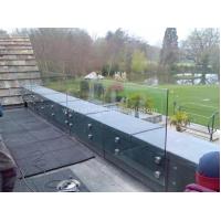 Buy cheap Modern Exterior Toughened Glass Balustrade Panels , Building Glass Guardrail product