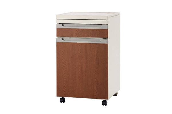 Buy cheap Smooth Hospital Bedside Cabinet , Movable Medical Bedside Cabinet On Wheels from wholesalers