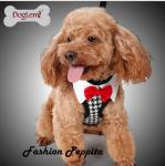 Vest puppies chest harness, fashion bow pet chest back, Teddy bear walking leash