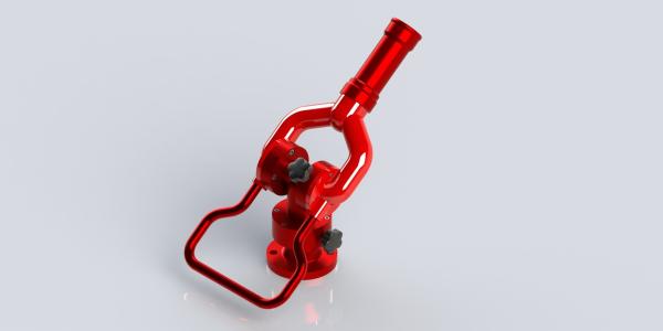 Buy cheap Aluminum Alloy Fire Water Monitors Two Hand Wheel Pose Operation Method from wholesalers