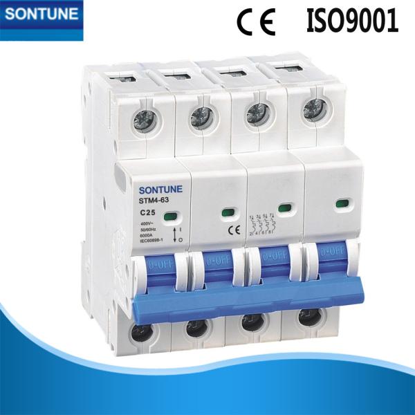 Buy cheap Din Rail STM4-63 Series Mcb Circuit Breaker , Long Life Micro Circuit Breaker from wholesalers