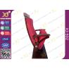 Buy cheap Air Conditioner Out Put Leg Church Hall Chairs With Triangle Wooden Armrest from wholesalers