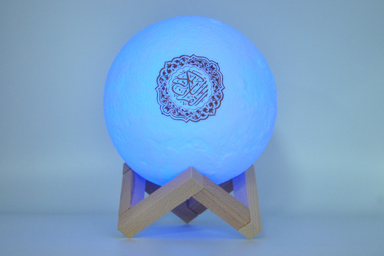 Touch rechargeable light moon lamp quran speaker