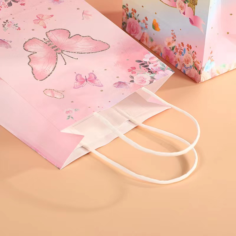 Chinese Style Custom Printed Paper Bags for Business Shopping