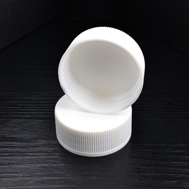 Smooth Top 40/410 Plastic Screw Cap With Ribbed Wall For Detergent Bottle