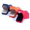 Buy cheap 11*11*5.5cm Customized Color Ring Design PU Leather Jewelry Box for Necklace Bracelet from wholesalers