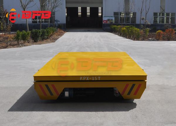 Quality 30 Tons Motorised Rail Transfer Trolley For Vacuum Oven for sale