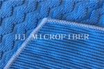Blue Color Jacquard Big Pearl Fabric Microfiber Cleaning Cloth For Towel And