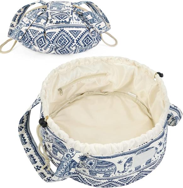 Buy cheap Multi-functional and waterproof Drawstring Makeup Bag Large Cosmetic Bag Women Toiletry Organizer for Travel from wholesalers