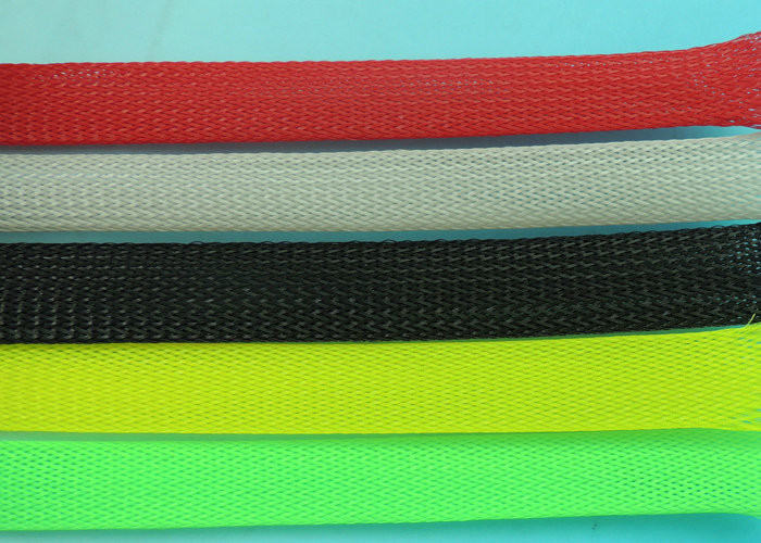 Flame Resistance PET Cable Expandable Sleeving For Wire Harness Protection