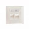 Buy cheap ABS 2 Port Wall Network Cable Faceplate For Workstation from wholesalers