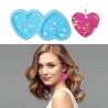 Buy cheap MHC Love Shape UV Silicone Epoxy Resin Molds Jewelry Heart Pendant Beads Holographic Earring Resin Molds from wholesalers