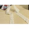 Buy cheap 45mm Width Guipure Lace Trims , Multiapplication Floral Lace Ribbon from wholesalers