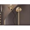 Buy cheap Nordic silver table lamp modern simple bedroom bedside ball light floor lamp from wholesalers
