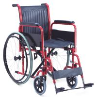 Buy cheap Economic Friendly Folding Steel Wheelchair With Detachable Armrest Detachable product