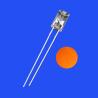 Buy cheap 5mm 2Hz 1/6 Duty Cycle 12V Clear Orange Color 600nm 1200mcd 90deg Resistor Integrated Flangeless Concave Flashing LED from wholesalers