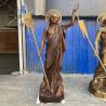 Buy cheap Brass Bronze Jesus Statue Life Size Religious Statues Catholic Metal Sculpture Spots Goods Outdoor Church from wholesalers