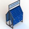 Buy cheap Adjustable Feet Floor Display Rack Double Sided Carpet Rug Door Mats Retail from wholesalers