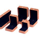 Custom Logo Velvet Coffee Color Jewelry Box for Bracelet Earrings Necklace Pearl