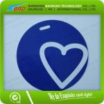 Natural PVC Heart Gift Tags Luggage Tags