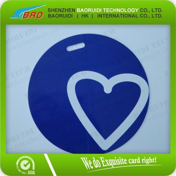 Buy cheap 2014 new designed heart shaped PVC luggage tag from wholesalers