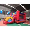 Buy cheap Red Racing Cars Kids Inflatable Bounce House With Slide / Jumping Blow Up Castle from wholesalers