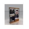 Buy cheap Walnut Veneer Wall Display Shelves , Durable Wall Mounted Shelving 1500 * 450 * 2400MM from wholesalers