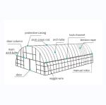Buy cheap Film Cover 50x8m Single Span Type Agricultural Tunnel Greenhouse with 3.5-5M from wholesalers