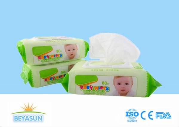 Buy cheap Natural Baby Disposable Wet Wipes Flushable For Hand / Mouth Cleaning from wholesalers