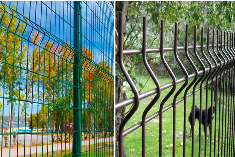 Wooden Pallet 3.8mm Welded Mesh Fencing Pvc Coated