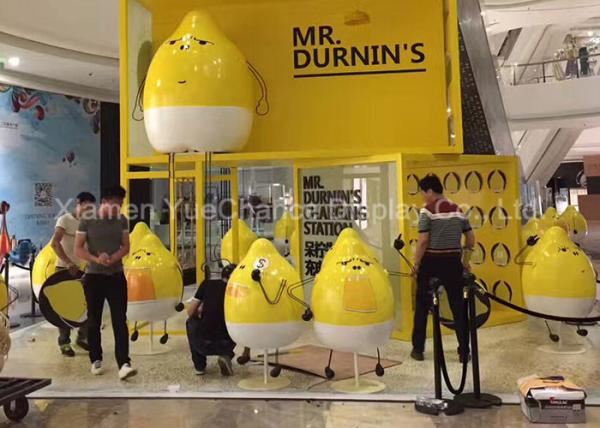 Buy cheap Outdoor Plaza Advertising Cartoon Character Statues Fiberglass Lemon Shape Statue from wholesalers